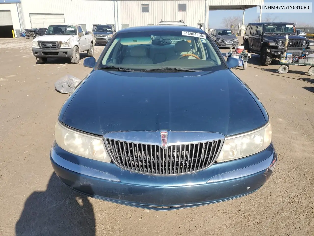 2001 Lincoln Continental VIN: 1LNHM97V51Y631080 Lot: 43904155