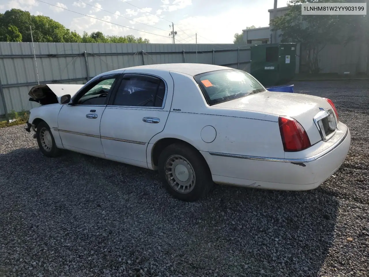2001 Lincoln Town Car Executive VIN: 1LNHM81W2YY903199 Lot: 56205045