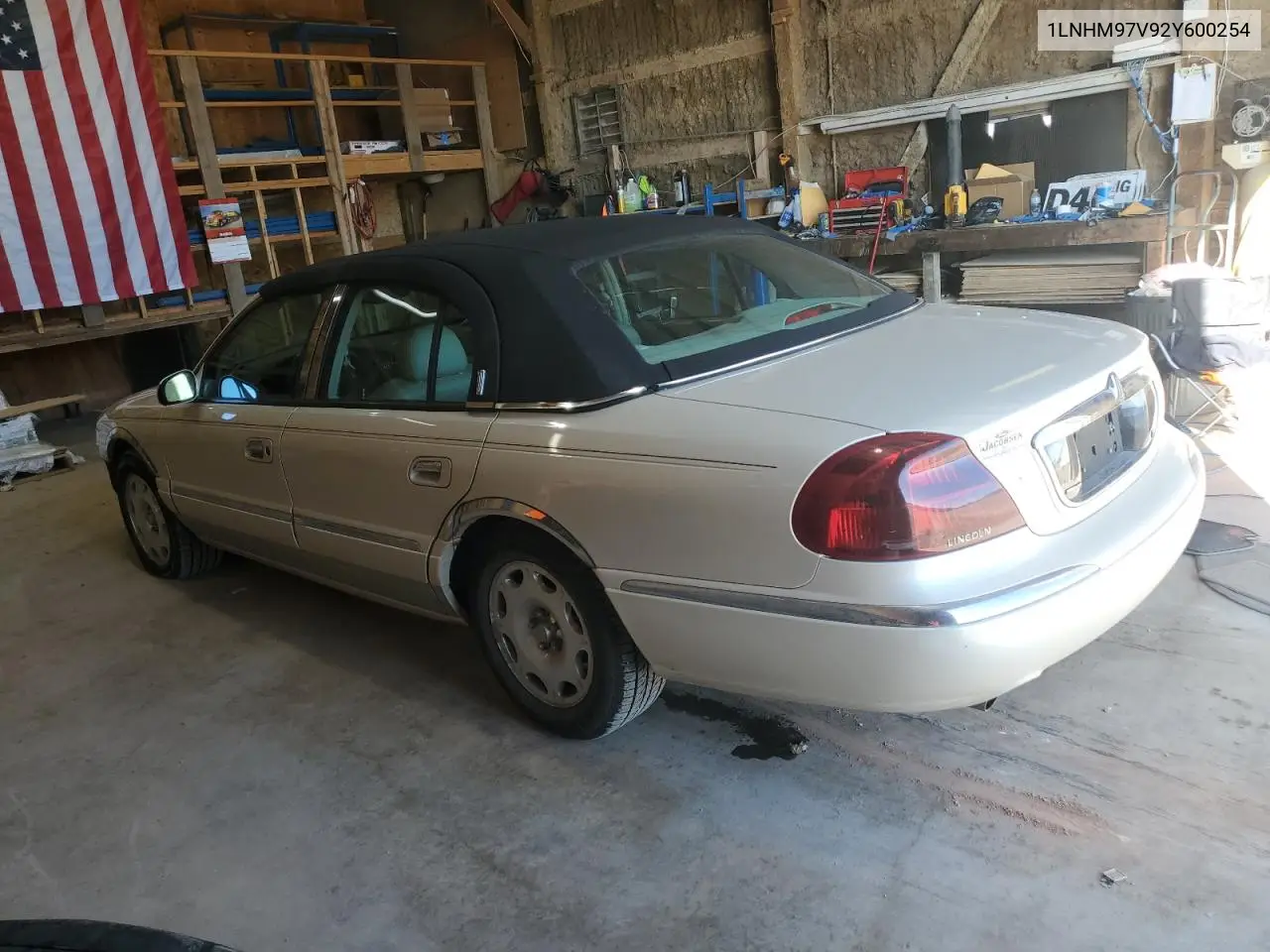 2002 Lincoln Continental VIN: 1LNHM97V92Y600254 Lot: 50553165