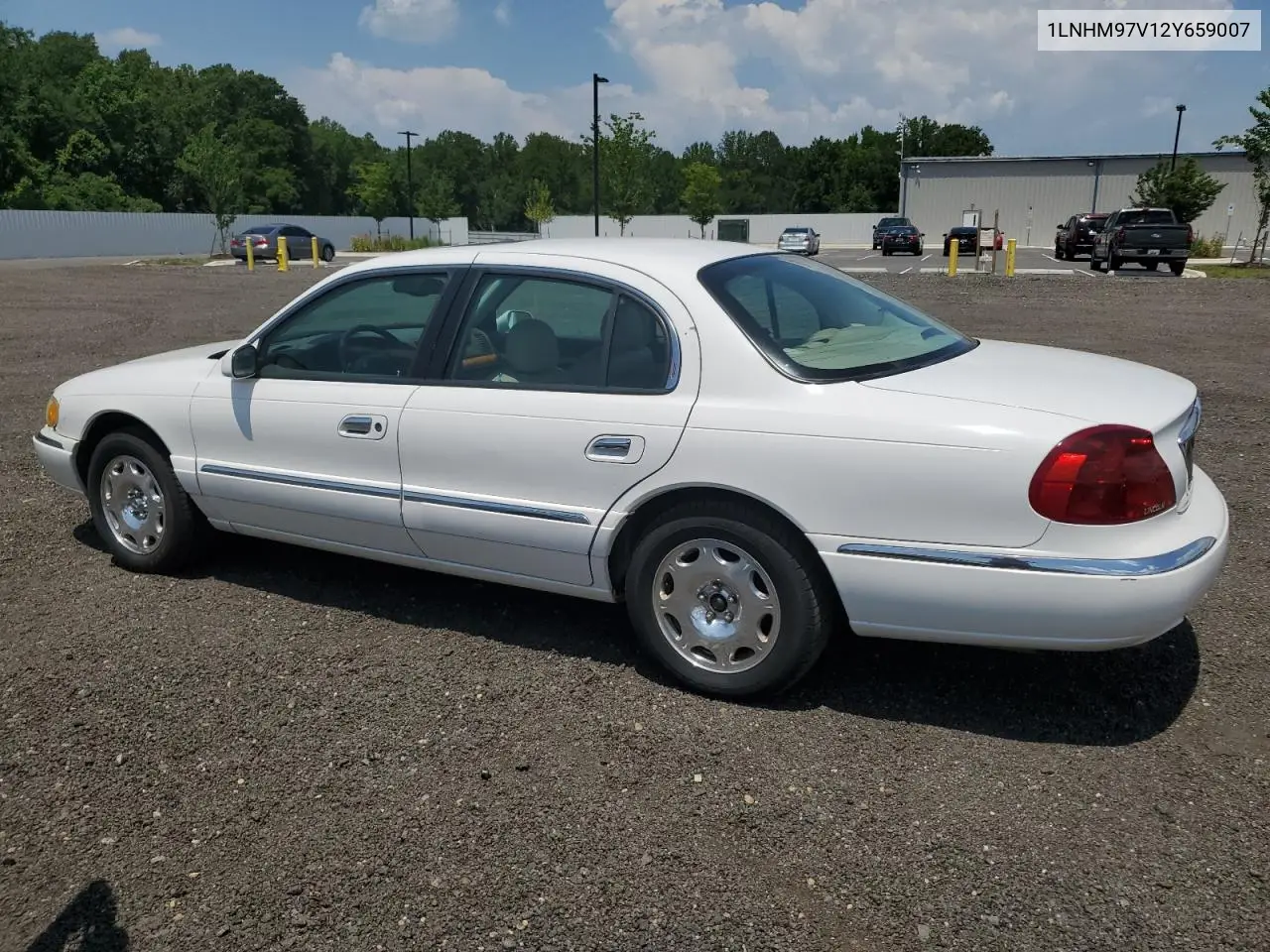 2002 Lincoln Continental VIN: 1LNHM97V12Y659007 Lot: 62300975