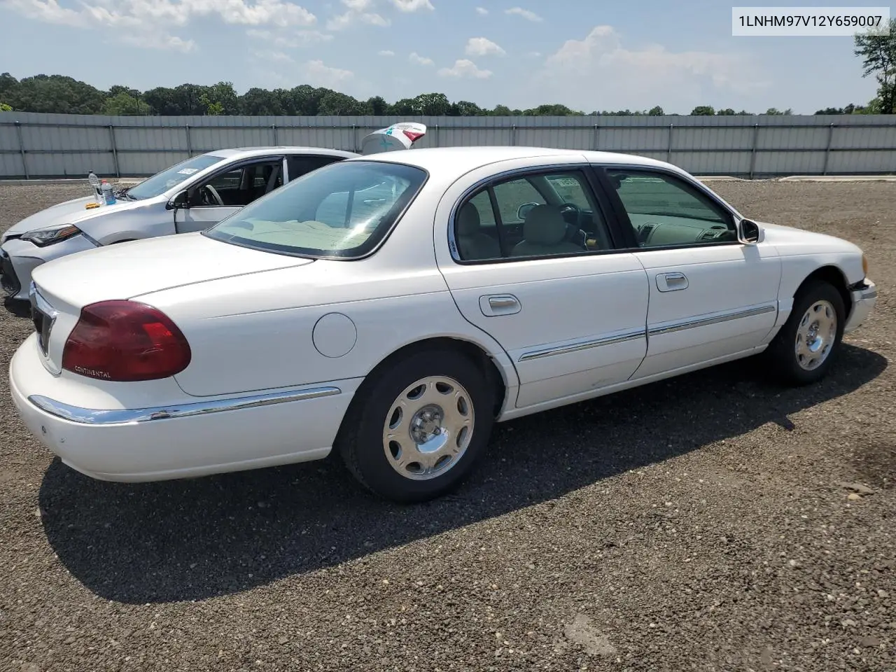 2002 Lincoln Continental VIN: 1LNHM97V12Y659007 Lot: 62300975