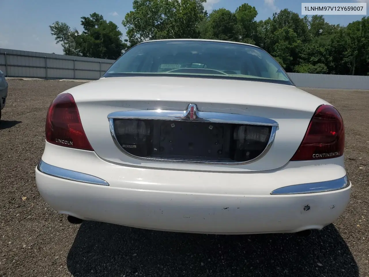 2002 Lincoln Continental VIN: 1LNHM97V12Y659007 Lot: 62300975