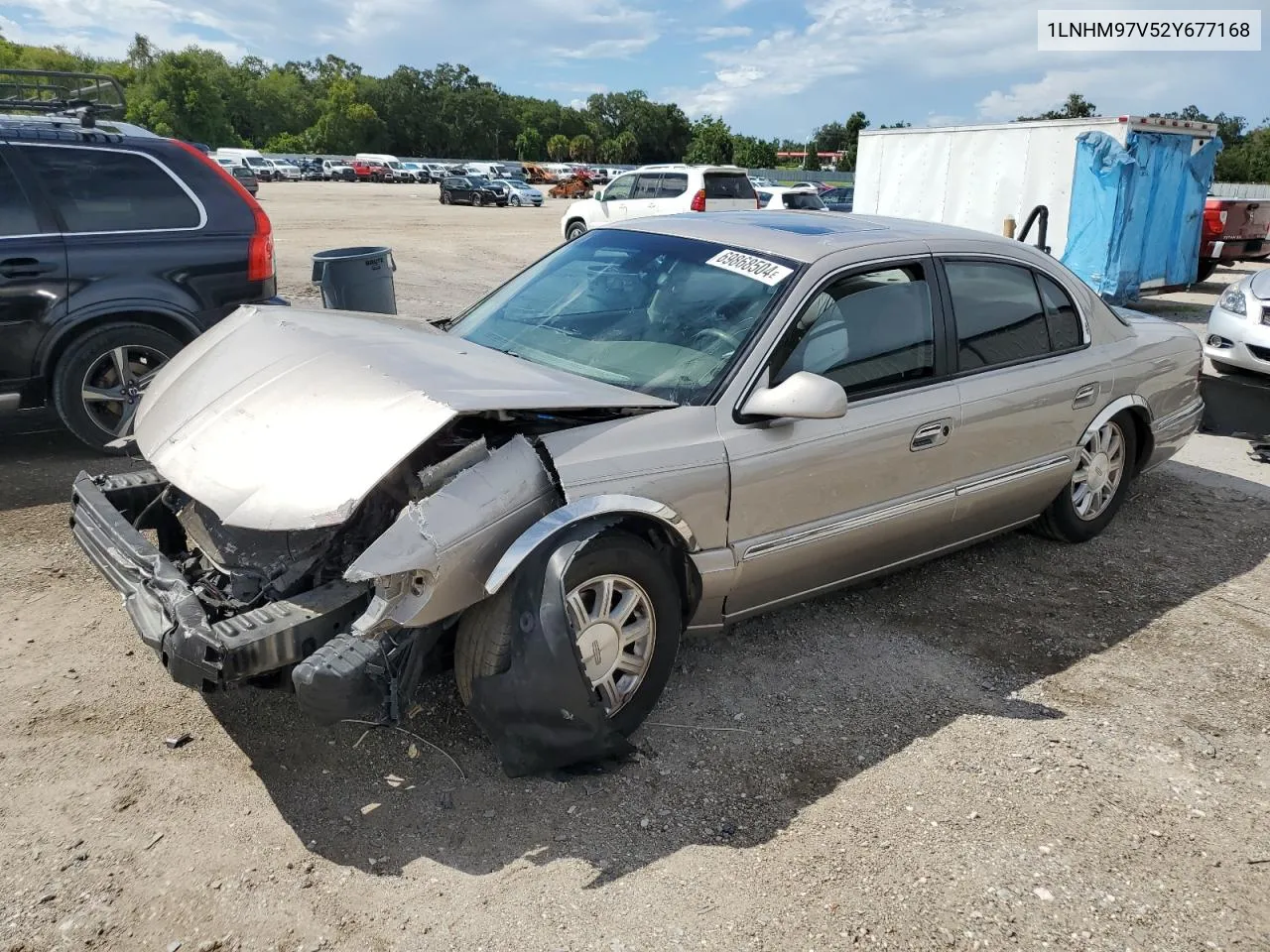 2002 Lincoln Continental VIN: 1LNHM97V52Y677168 Lot: 69868504