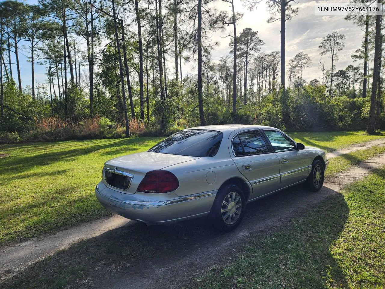 2002 Lincoln Continental VIN: 1LNHM97V52Y664176 Lot: 73327774
