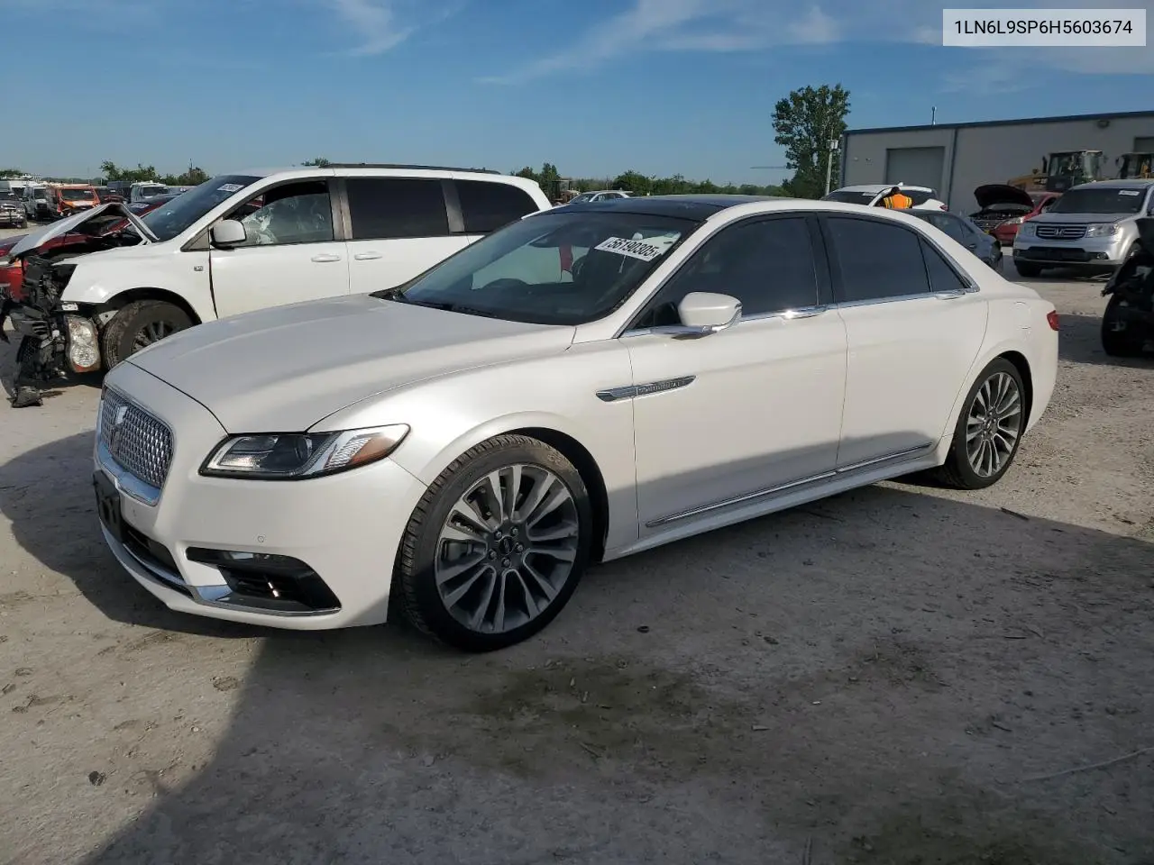 2017 Lincoln Continental Select VIN: 1LN6L9SP6H5603674 Lot: 56190305