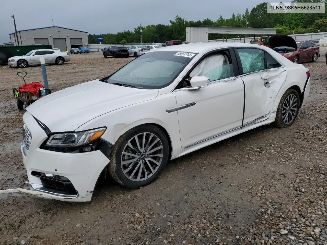 2017 Lincoln Continental Select VIN: 1LN6L9SK6H5623511 Lot: 56651745