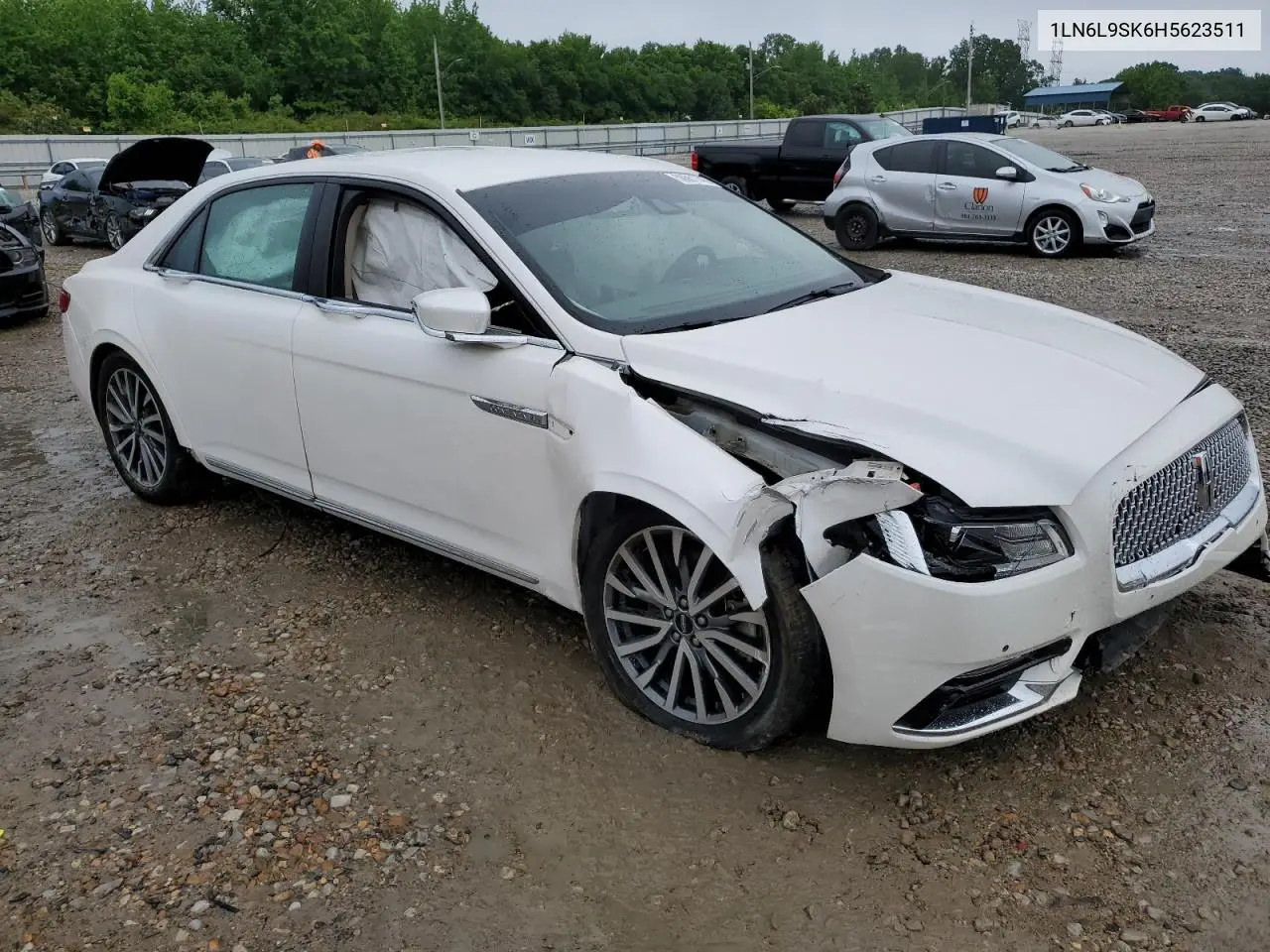 2017 Lincoln Continental Select VIN: 1LN6L9SK6H5623511 Lot: 56651745