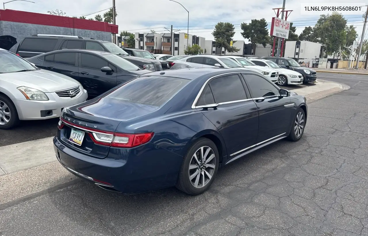 2017 Lincoln Continental Premiere VIN: 1LN6L9PK8H5608601 Lot: 56935115