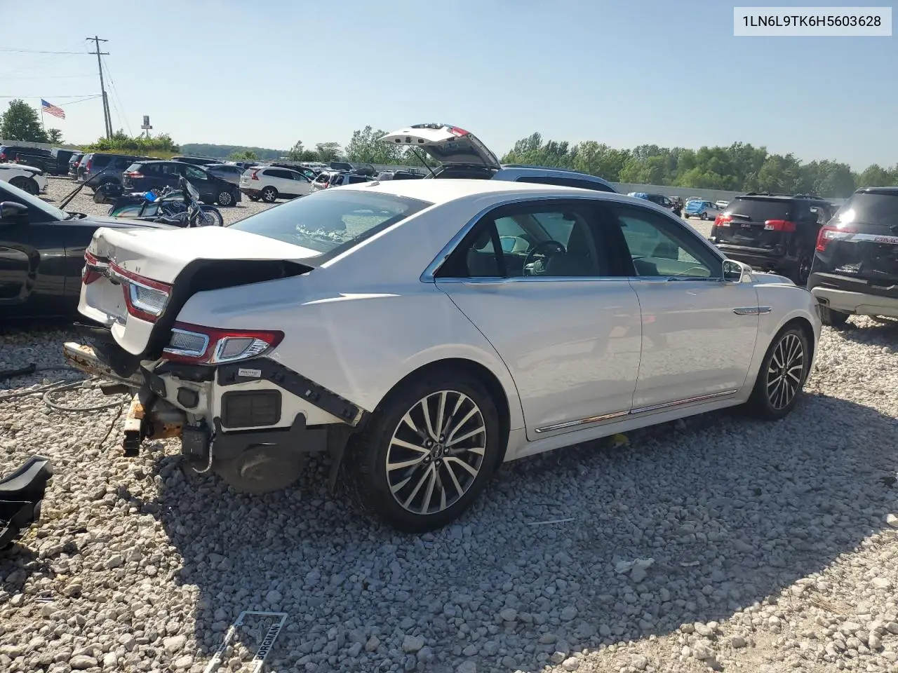 2017 Lincoln Continental Select VIN: 1LN6L9TK6H5603628 Lot: 60732905