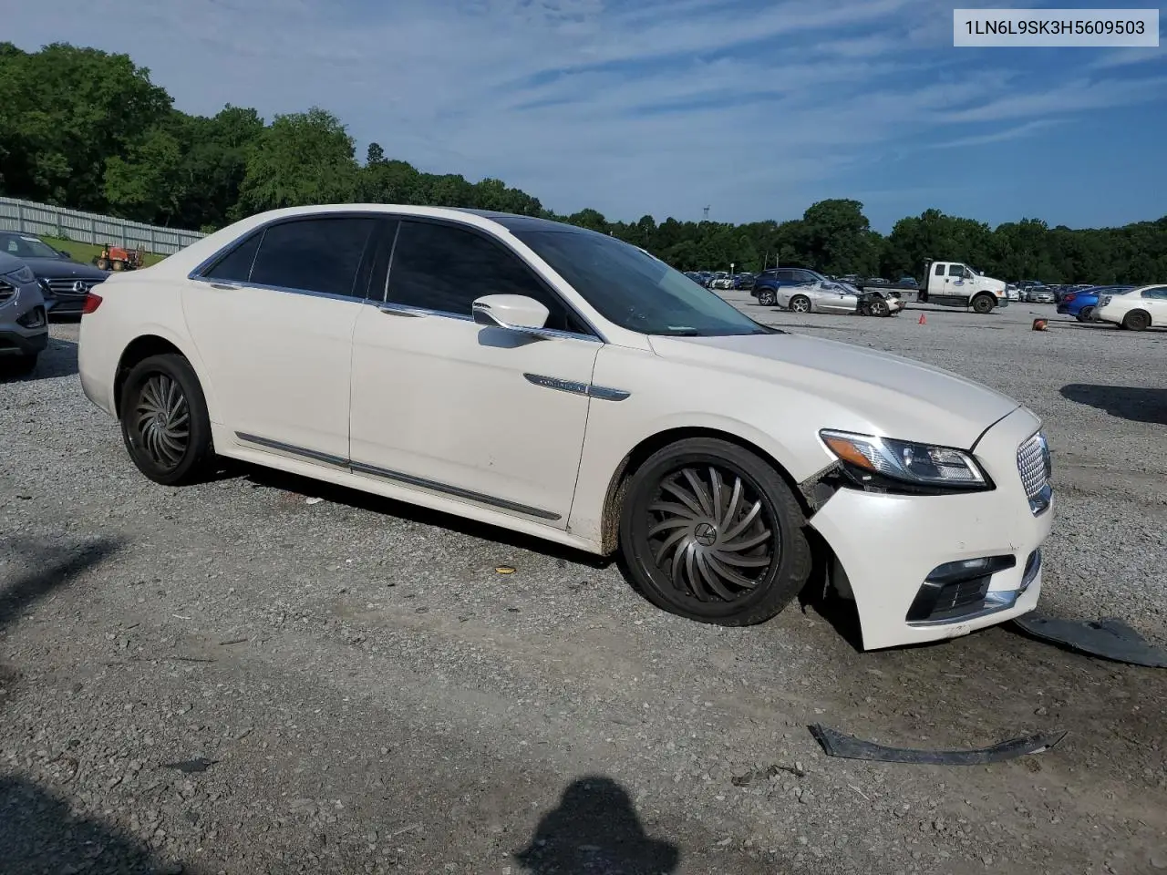 2017 Lincoln Continental Select VIN: 1LN6L9SK3H5609503 Lot: 62867385