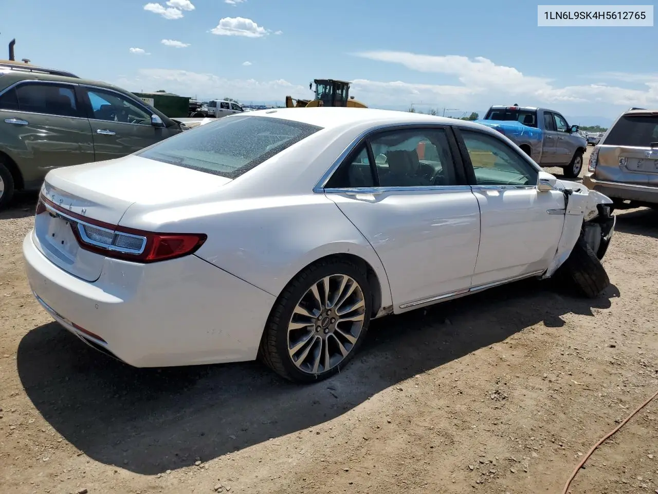 2017 Lincoln Continental Select VIN: 1LN6L9SK4H5612765 Lot: 63043055