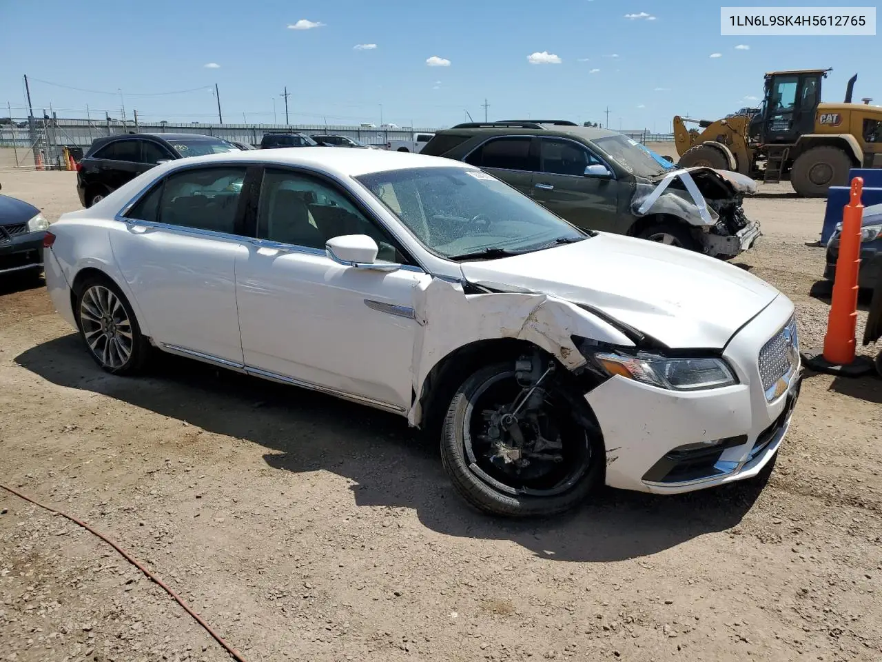 2017 Lincoln Continental Select VIN: 1LN6L9SK4H5612765 Lot: 63043055