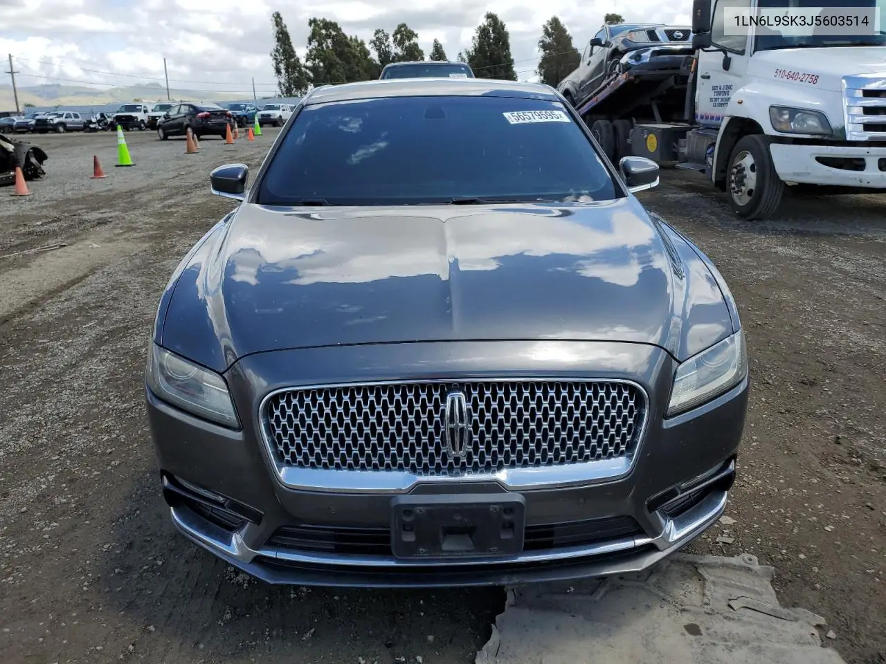 2018 Lincoln Continental Select VIN: 1LN6L9SK3J5603514 Lot: 56579595