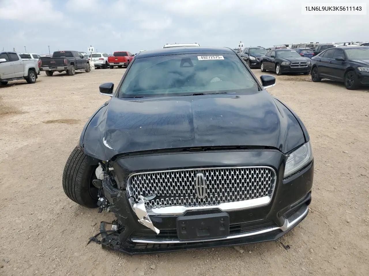 2019 Lincoln Continental VIN: 1LN6L9UK3K5611143 Lot: 49272575