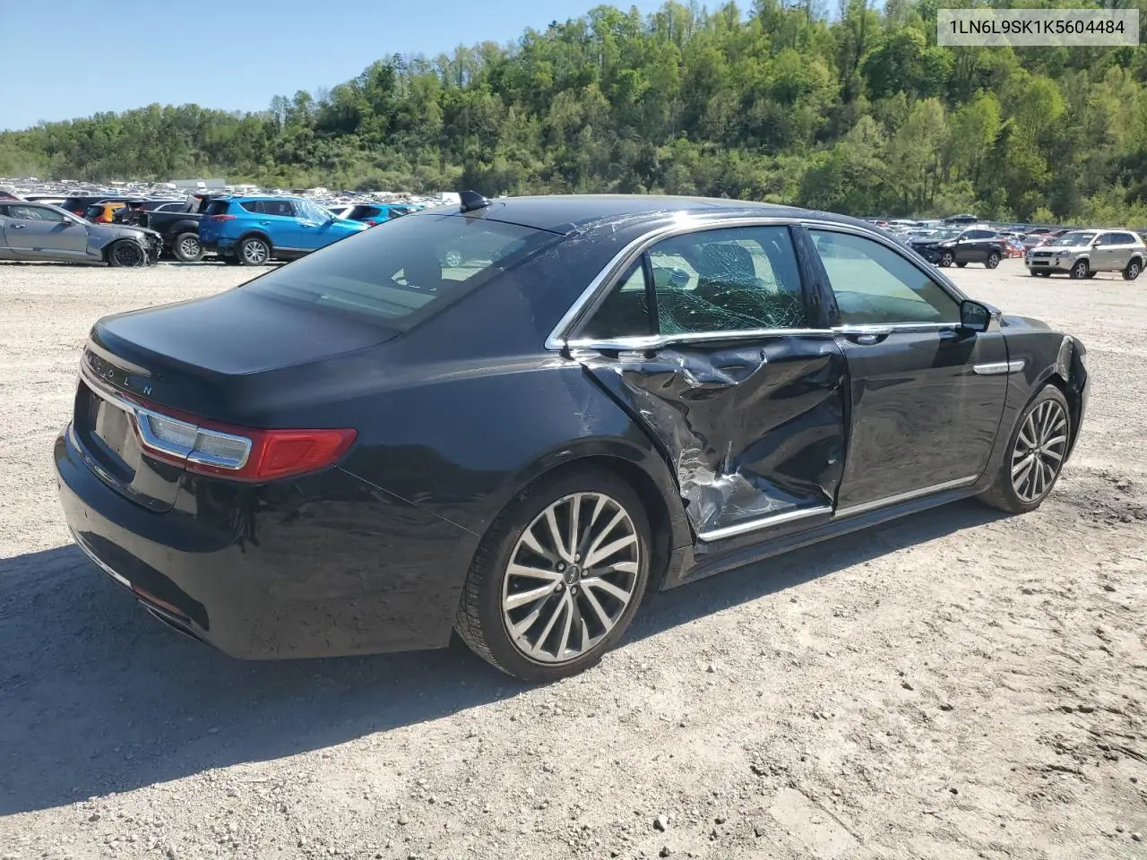 2019 Lincoln Continental Select VIN: 1LN6L9SK1K5604484 Lot: 54737675