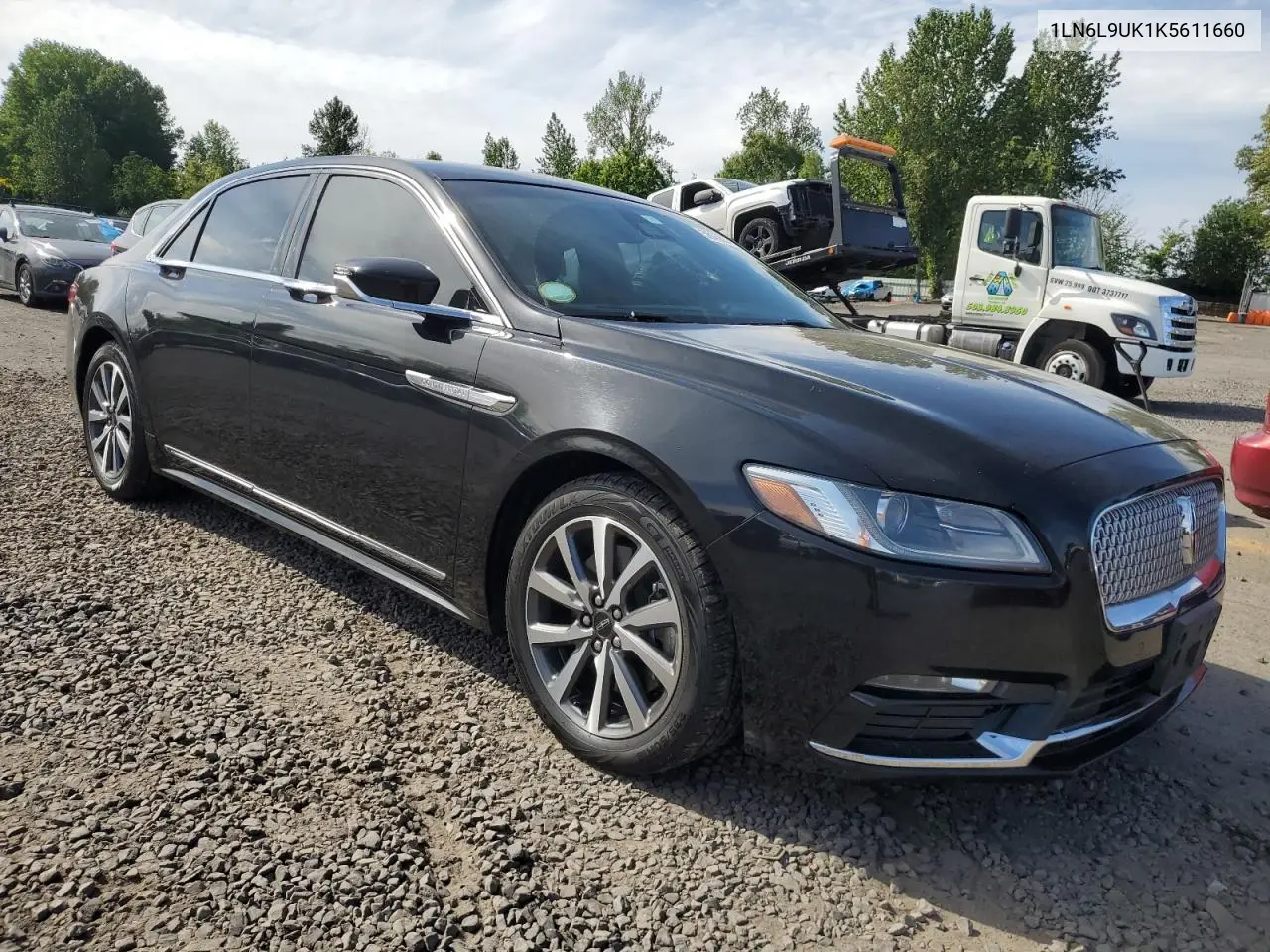 2019 Lincoln Continental VIN: 1LN6L9UK1K5611660 Lot: 56455515