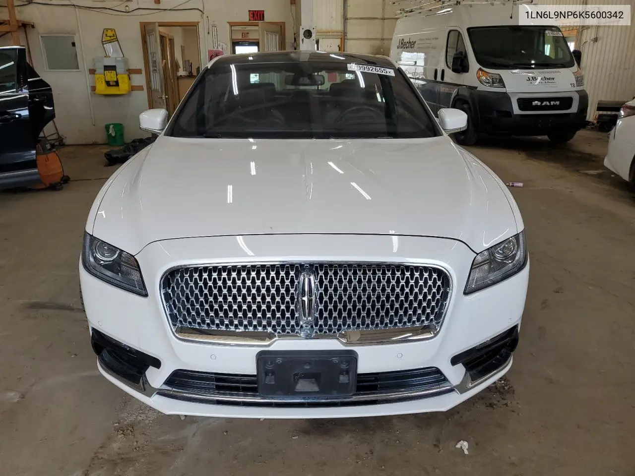 2019 Lincoln Continental Reserve VIN: 1LN6L9NP6K5600342 Lot: 60992655