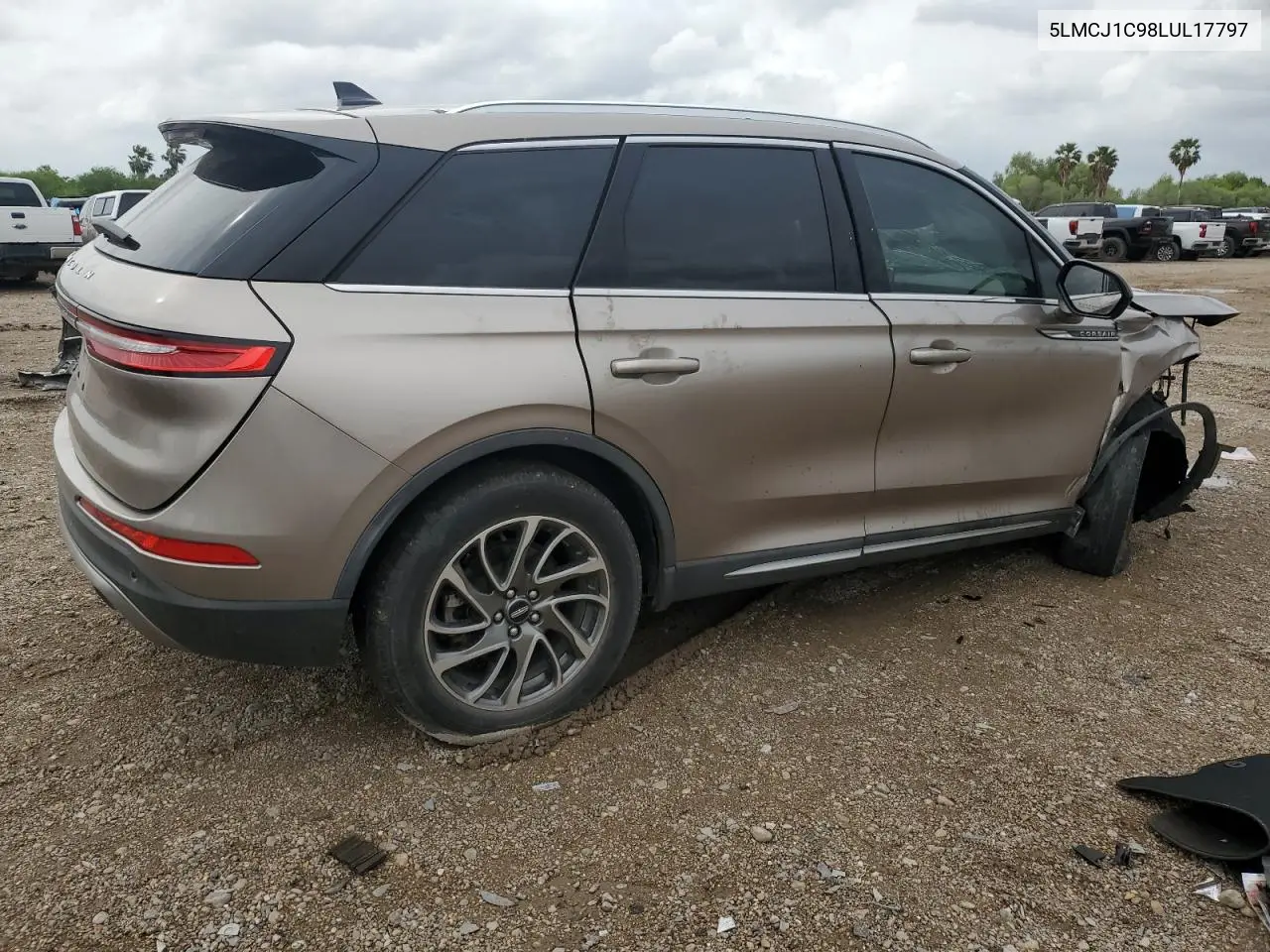 2020 Lincoln Corsair VIN: 5LMCJ1C98LUL17797 Lot: 50726545