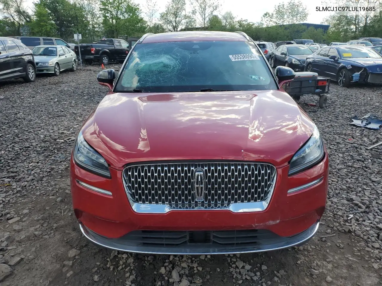 2020 Lincoln Corsair VIN: 5LMCJ1C97LUL19685 Lot: 55538095