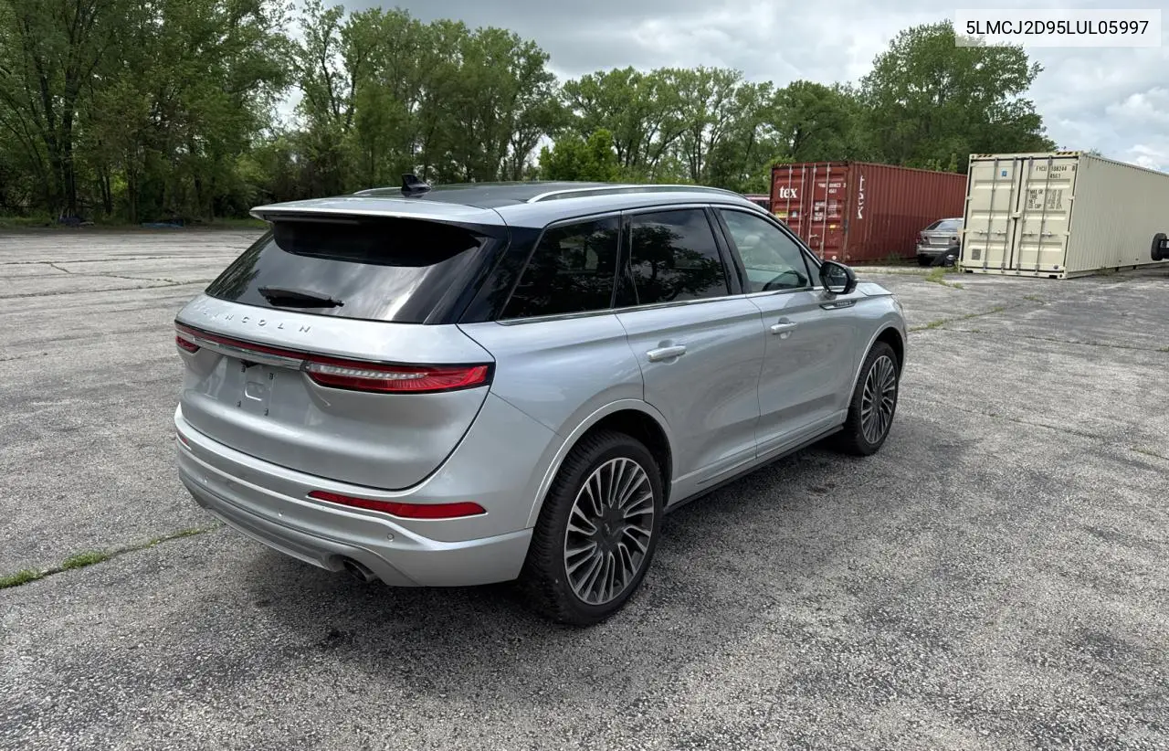 2020 Lincoln Corsair Reserve VIN: 5LMCJ2D95LUL05997 Lot: 55625465