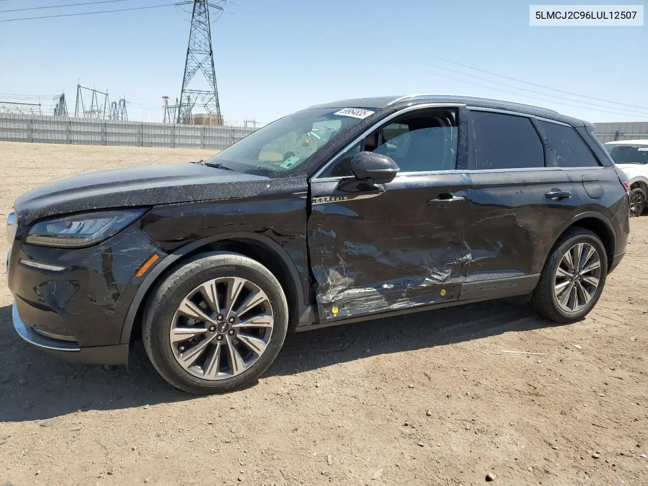 2020 Lincoln Corsair Reserve VIN: 5LMCJ2C96LUL12507 Lot: 59964835