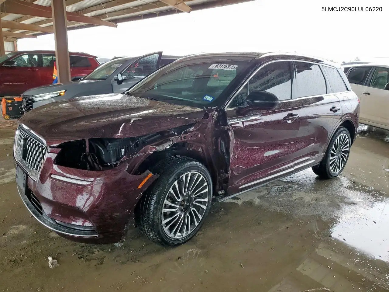 2020 Lincoln Corsair Reserve VIN: 5LMCJ2C90LUL06220 Lot: 60118015