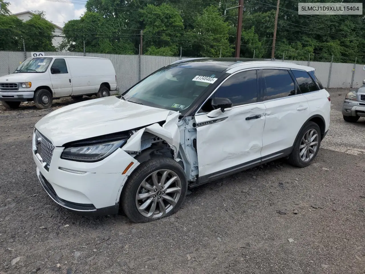 2020 Lincoln Corsair VIN: 5LMCJ1D9XLUL15404 Lot: 61348465