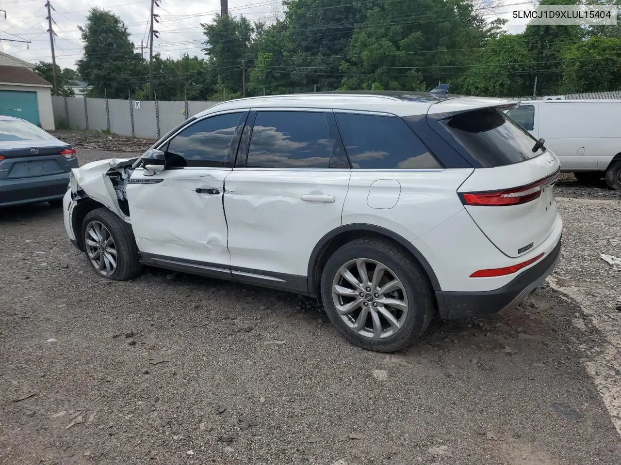 2020 Lincoln Corsair VIN: 5LMCJ1D9XLUL15404 Lot: 61348465