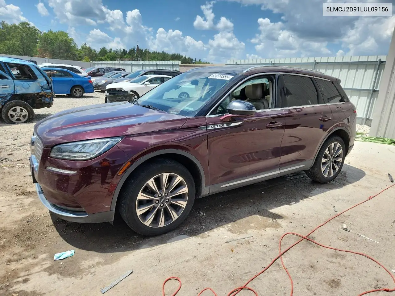 2020 Lincoln Corsair Reserve VIN: 5LMCJ2D91LUL09156 Lot: 63214385