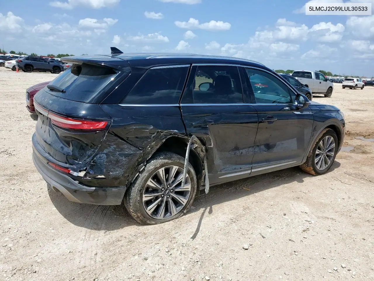 2020 Lincoln Corsair Reserve VIN: 5LMCJ2C99LUL30533 Lot: 65031655