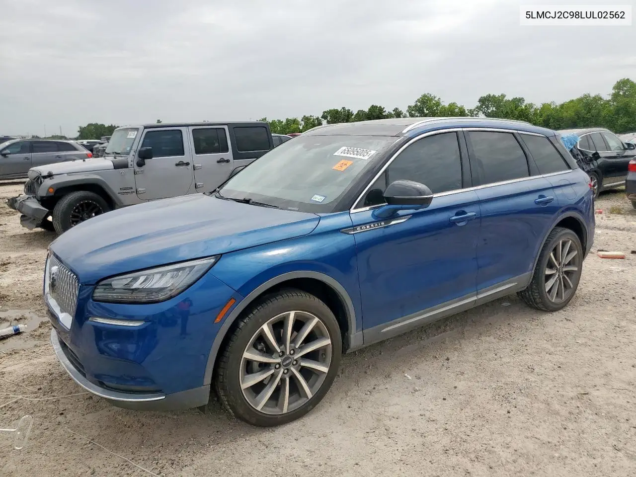 2020 Lincoln Corsair Reserve VIN: 5LMCJ2C98LUL02562 Lot: 65095005