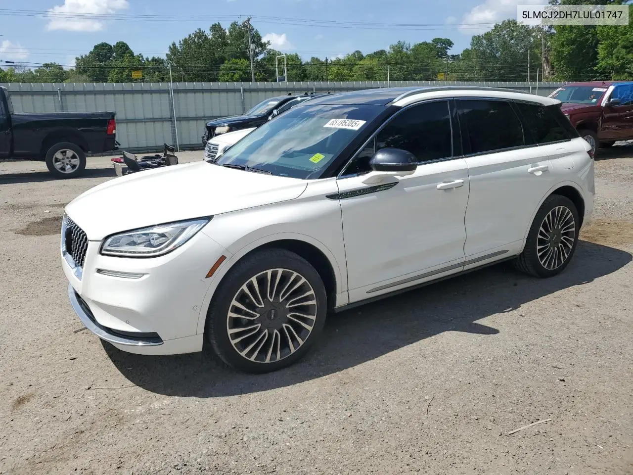 2020 Lincoln Corsair Reserve VIN: 5LMCJ2DH7LUL01747 Lot: 65195385