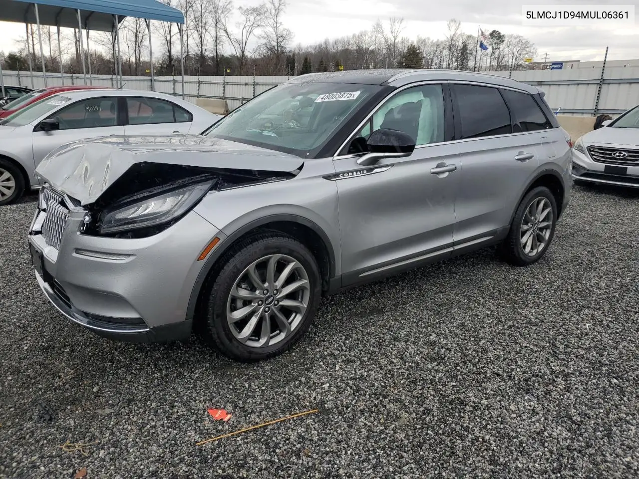 2021 Lincoln Corsair VIN: 5LMCJ1D94MUL06361 Lot: 48003875