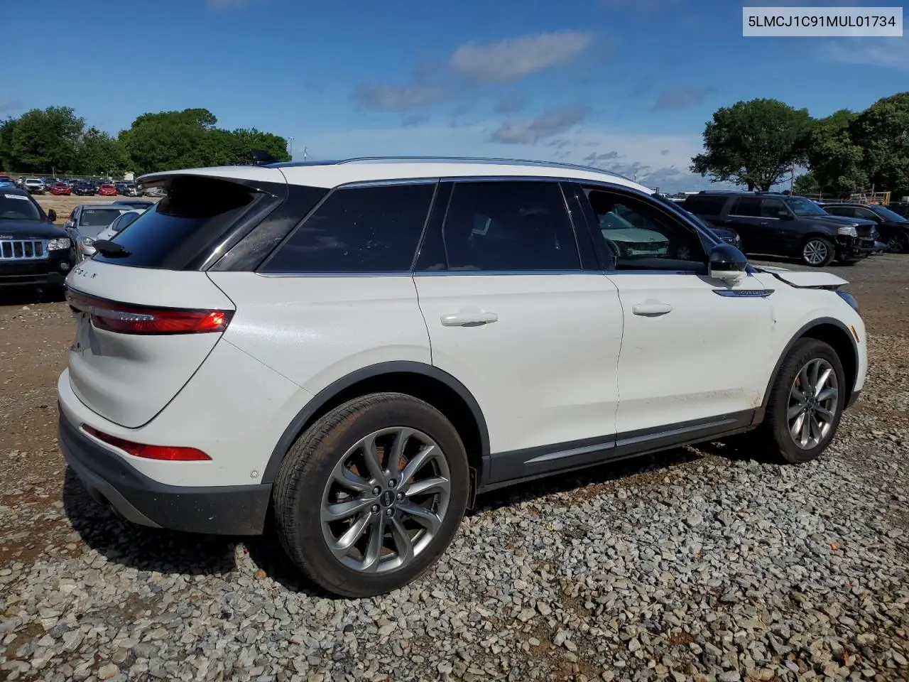 2021 Lincoln Corsair VIN: 5LMCJ1C91MUL01734 Lot: 56481645