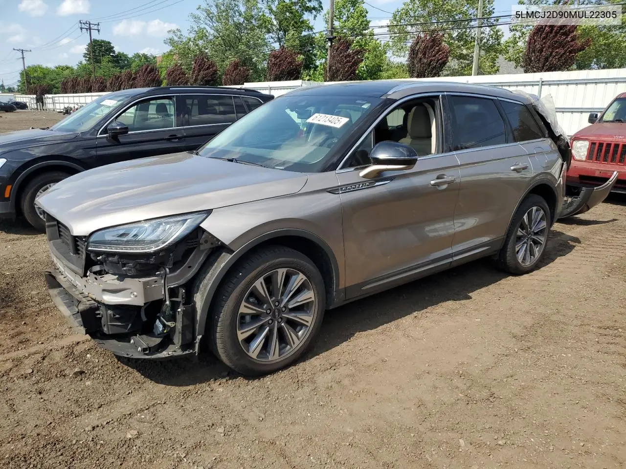2021 Lincoln Corsair Reserve VIN: 5LMCJ2D90MUL22305 Lot: 61213405