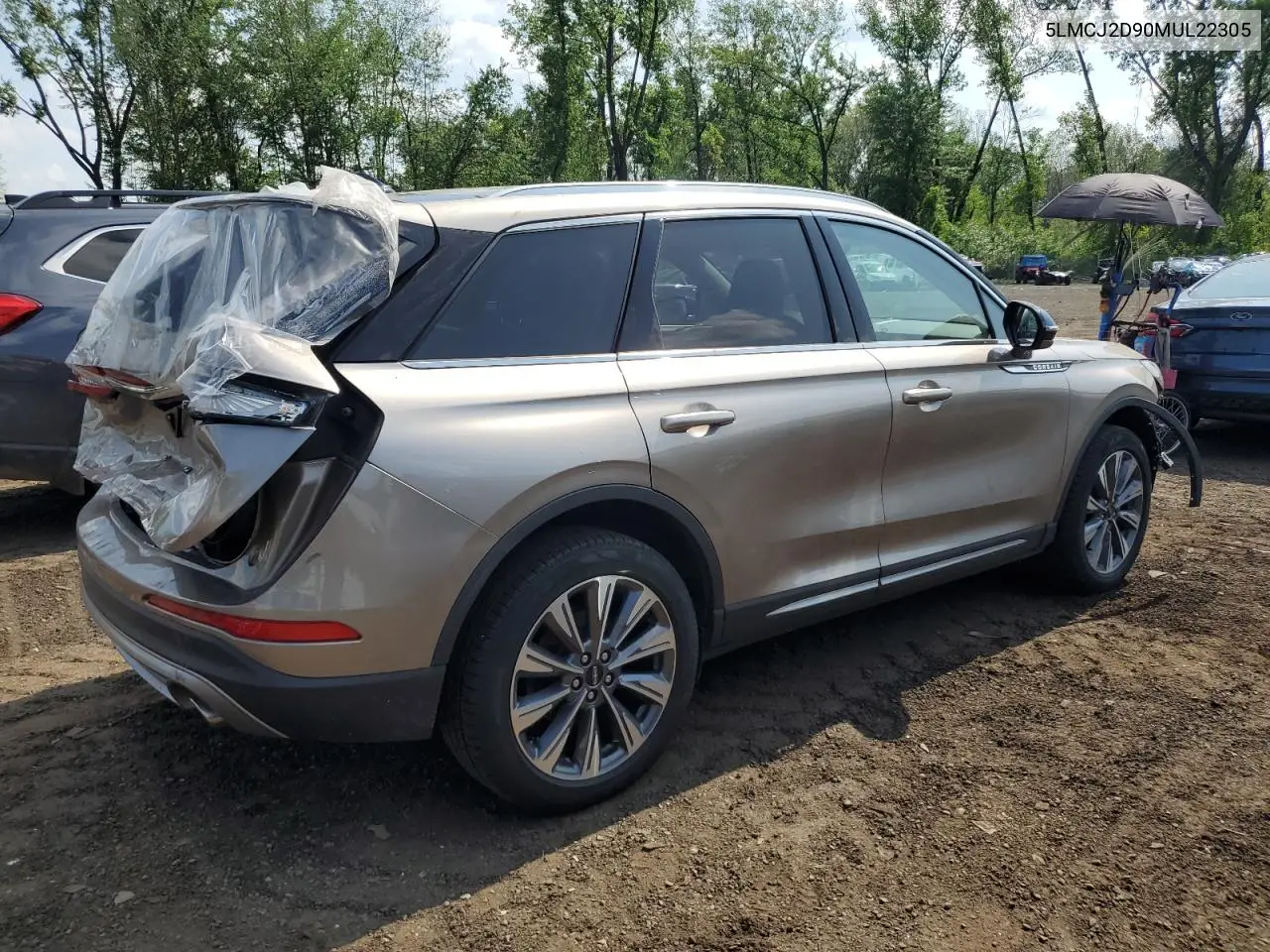 2021 Lincoln Corsair Reserve VIN: 5LMCJ2D90MUL22305 Lot: 61213405