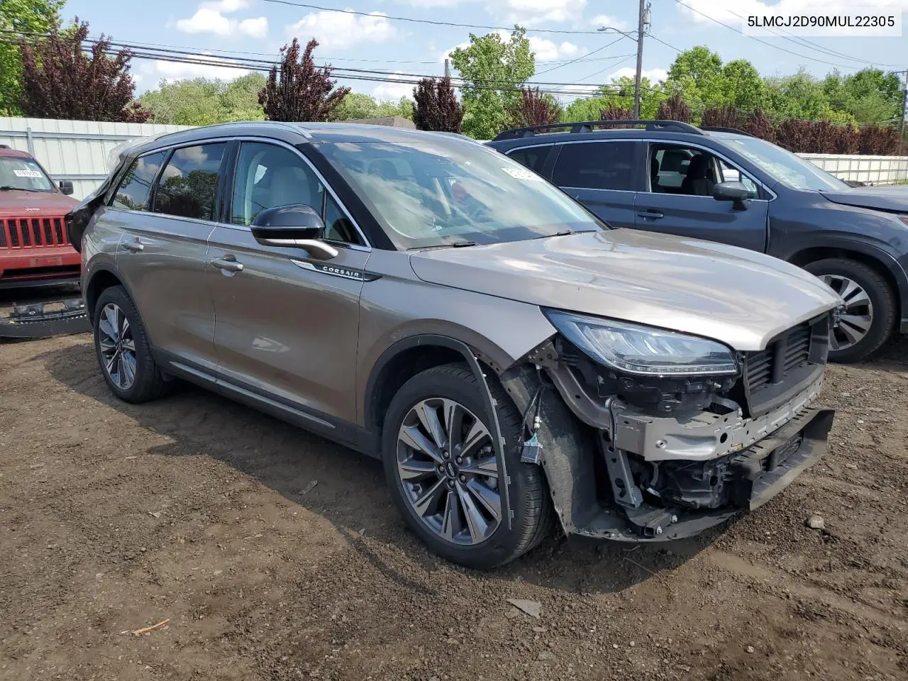 2021 Lincoln Corsair Reserve VIN: 5LMCJ2D90MUL22305 Lot: 61213405