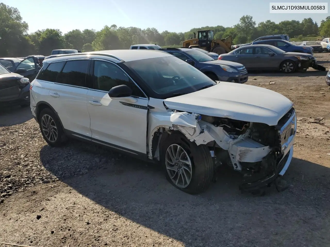 2021 Lincoln Corsair VIN: 5LMCJ1D93MUL00583 Lot: 61353165