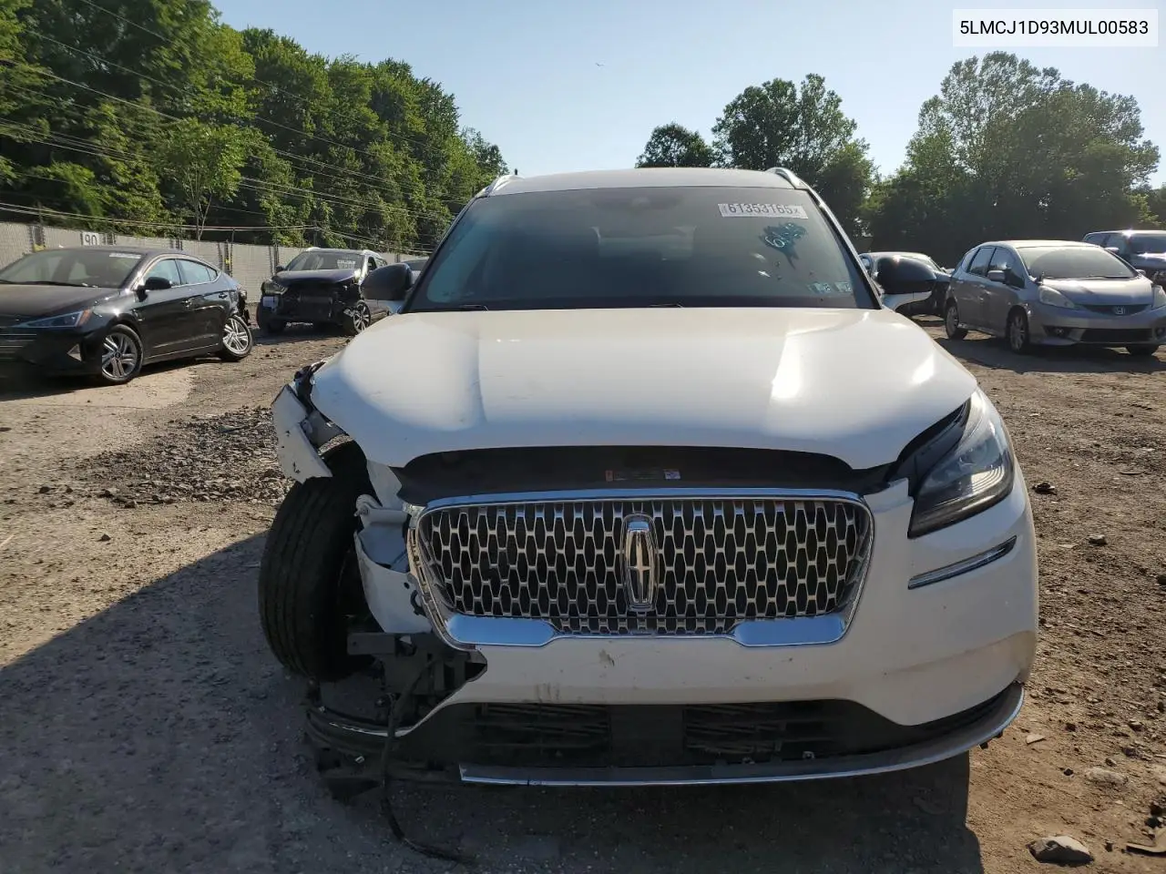 2021 Lincoln Corsair VIN: 5LMCJ1D93MUL00583 Lot: 61353165