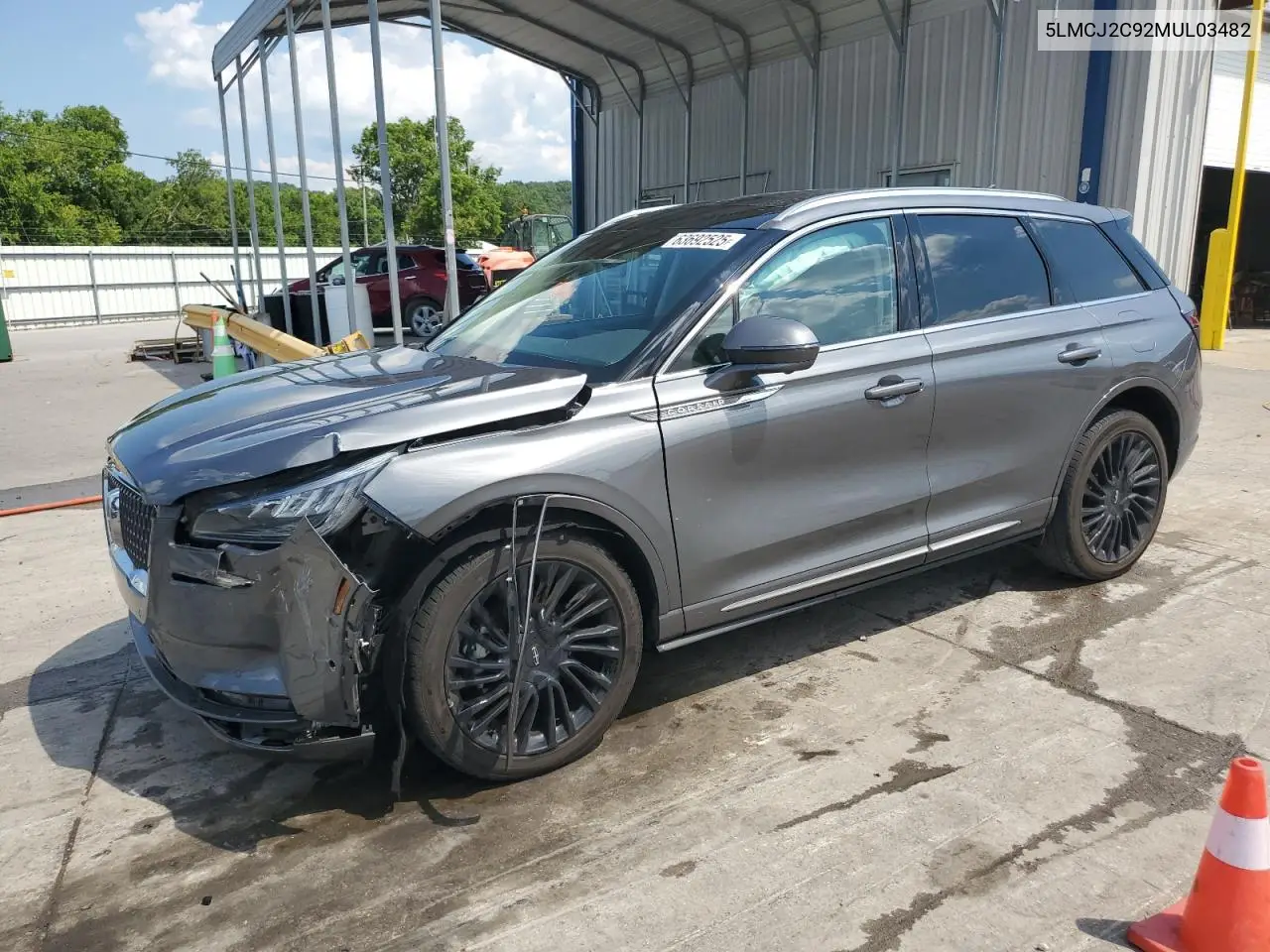 2021 Lincoln Corsair Reserve VIN: 5LMCJ2C92MUL03482 Lot: 63692525