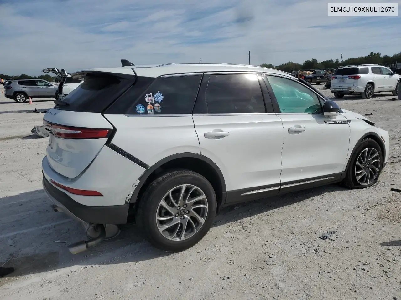 2022 Lincoln Corsair VIN: 5LMCJ1C9XNUL12670 Lot: 48330135