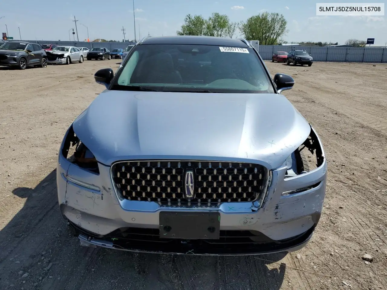 2022 Lincoln Corsair Grand Touring VIN: 5LMTJ5DZ5NUL15708 Lot: 55807115