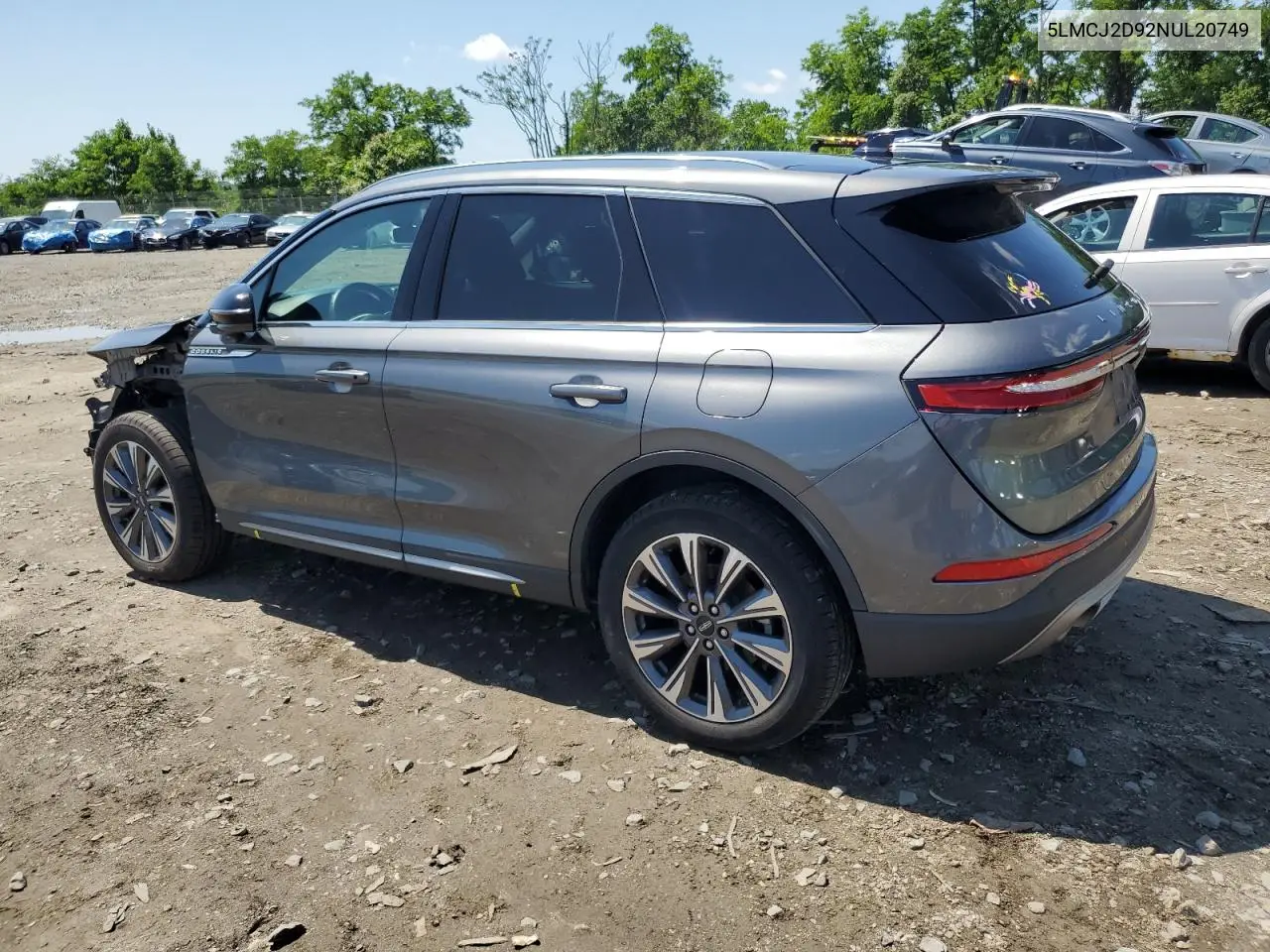 2022 Lincoln Corsair Reserve VIN: 5LMCJ2D92NUL20749 Lot: 61605115