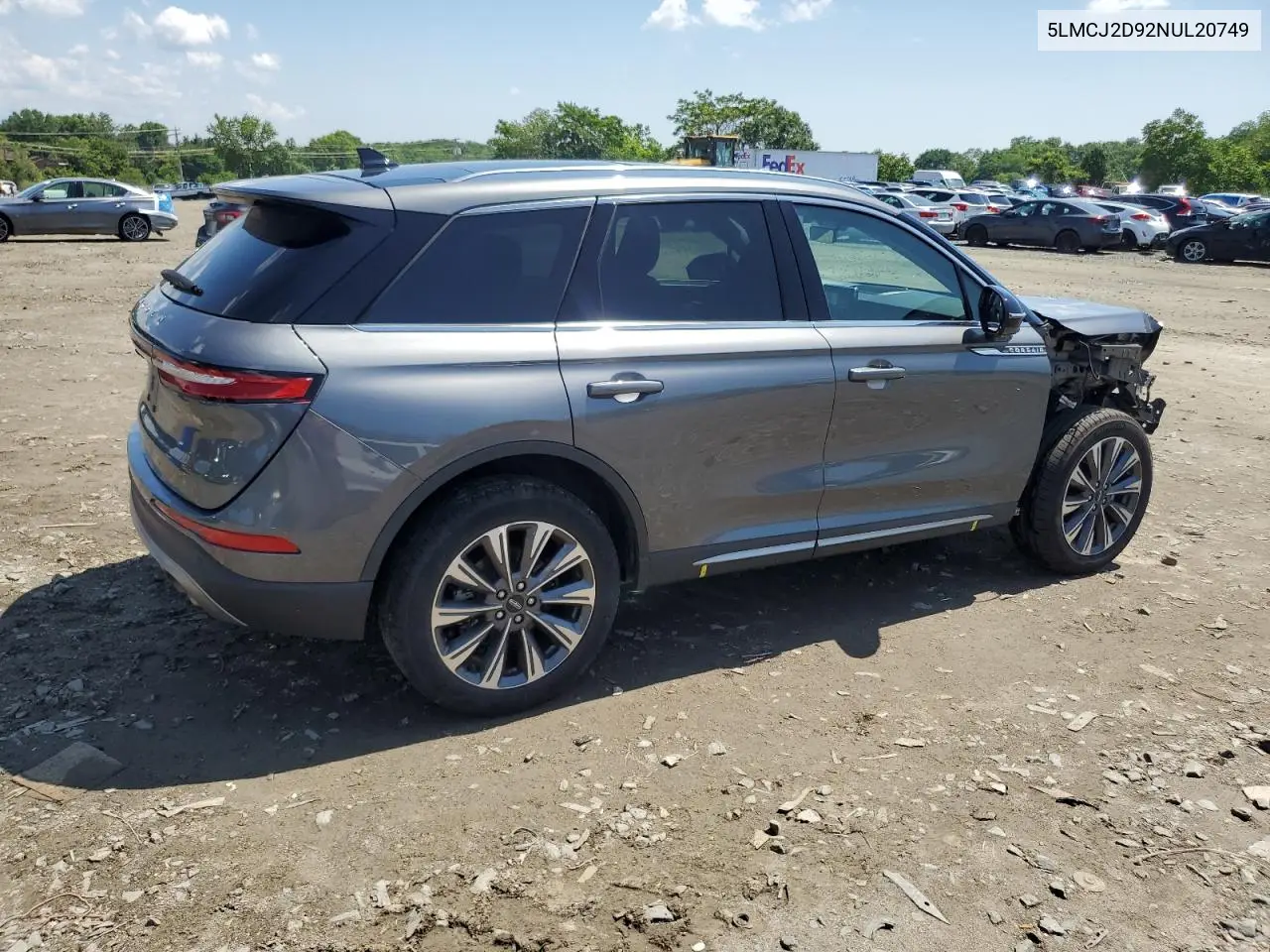 2022 Lincoln Corsair Reserve VIN: 5LMCJ2D92NUL20749 Lot: 61605115