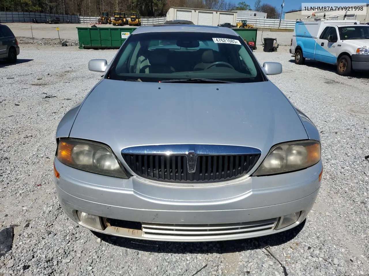 2000 Lincoln Ls VIN: 1LNHM87A7YY921998 Lot: 59657945