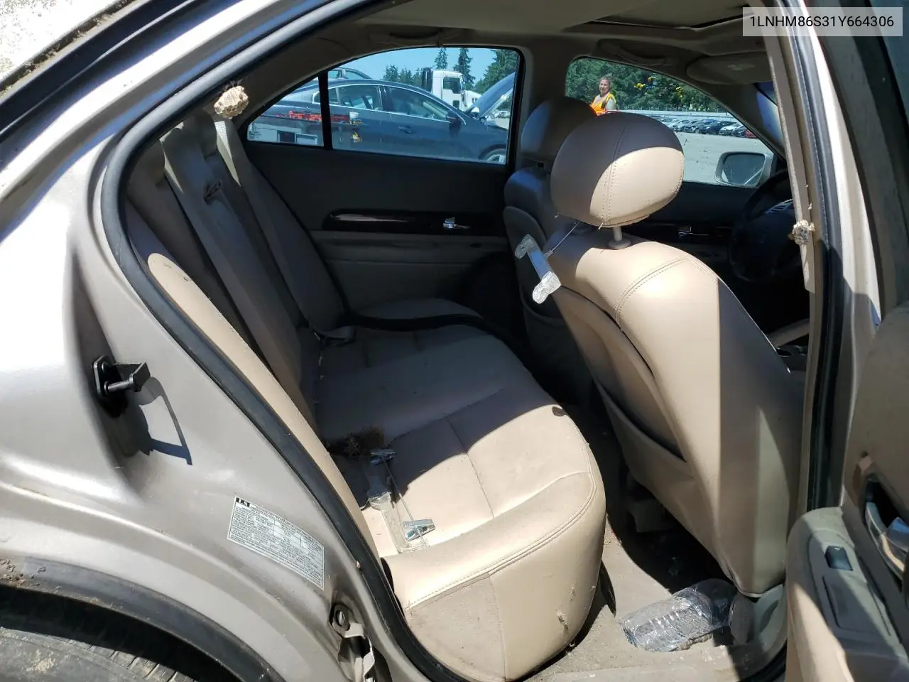 2001 Lincoln Ls VIN: 1LNHM86S31Y664306 Lot: 60249195