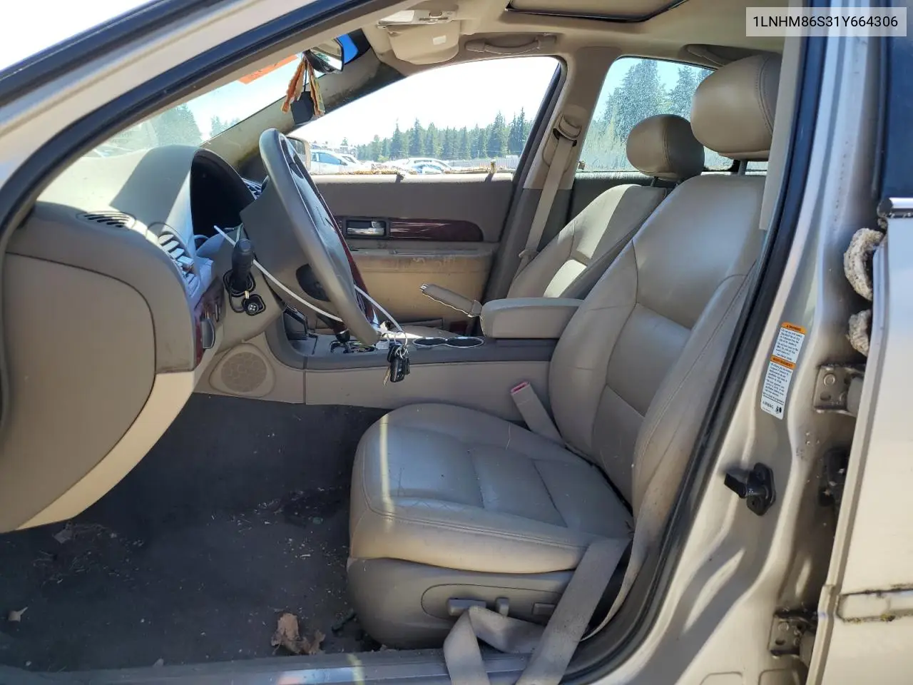 2001 Lincoln Ls VIN: 1LNHM86S31Y664306 Lot: 60249195