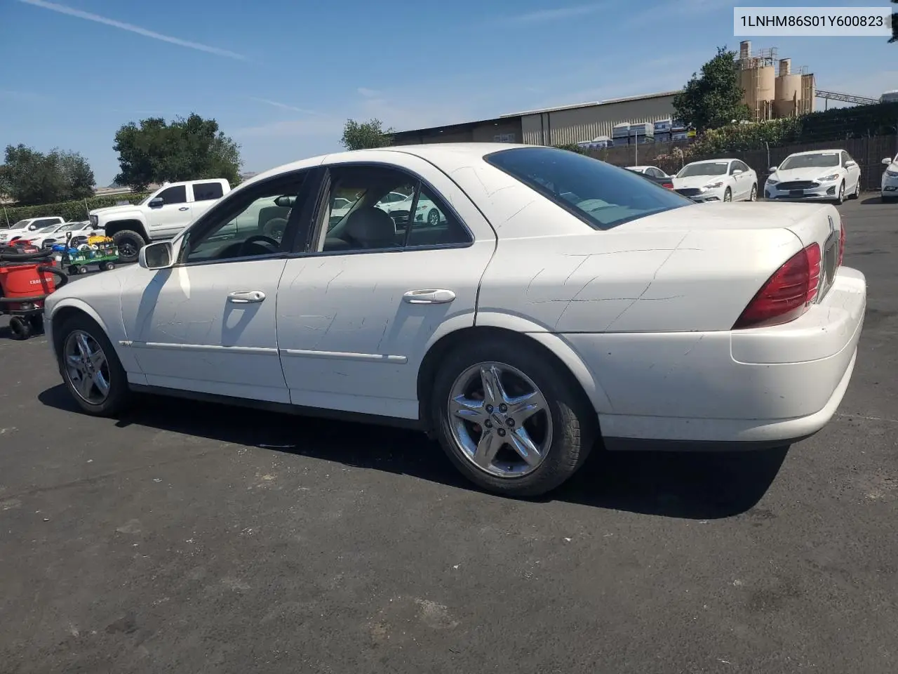 2001 Lincoln Ls VIN: 1LNHM86S01Y600823 Lot: 60454825