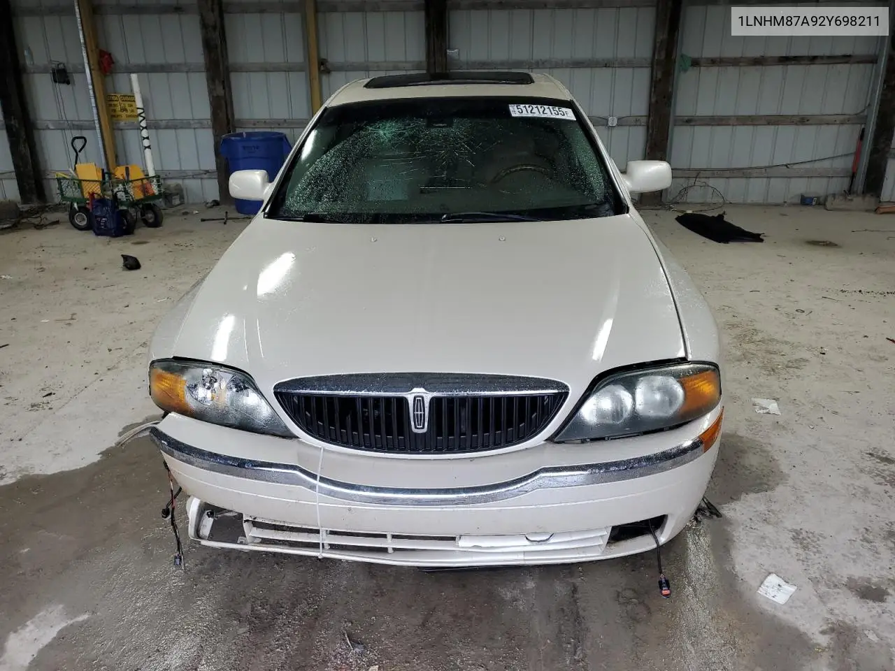 2002 Lincoln Ls VIN: 1LNHM87A92Y698211 Lot: 51212155