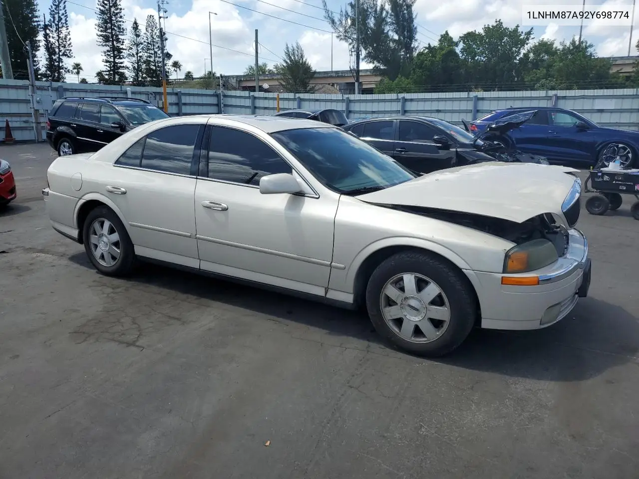 2002 Lincoln Ls VIN: 1LNHM87A92Y698774 Lot: 55827505
